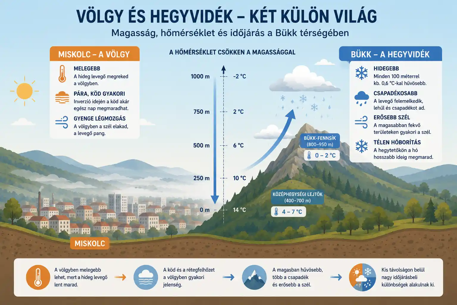 Miskolc &eacute;s a B&uuml;kk időj&aacute;r&aacute;sa