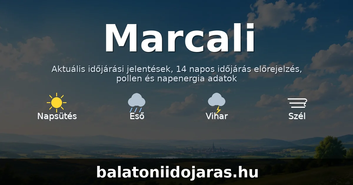 Marcali időjárás aktuális előrejelzés – balatoniidojaras.hu