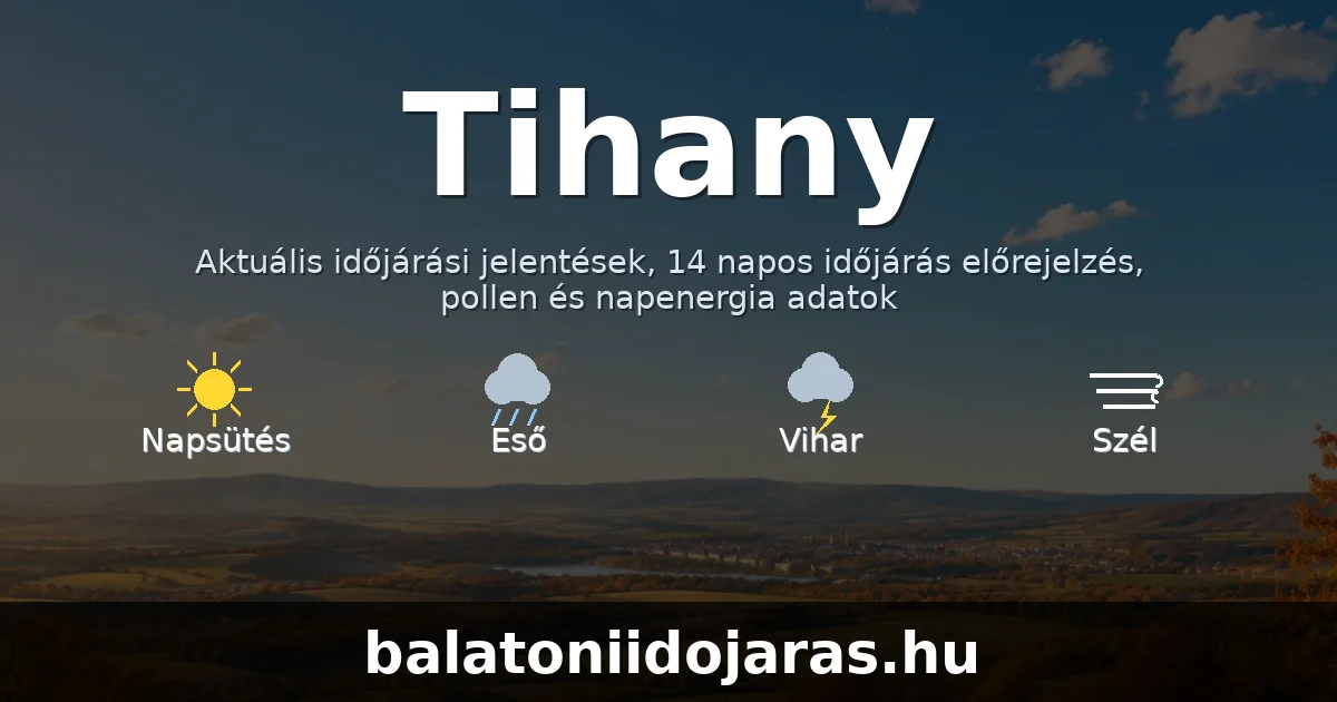 Tihany időjárás aktuális előrejelzés – balatoniidojaras.hu