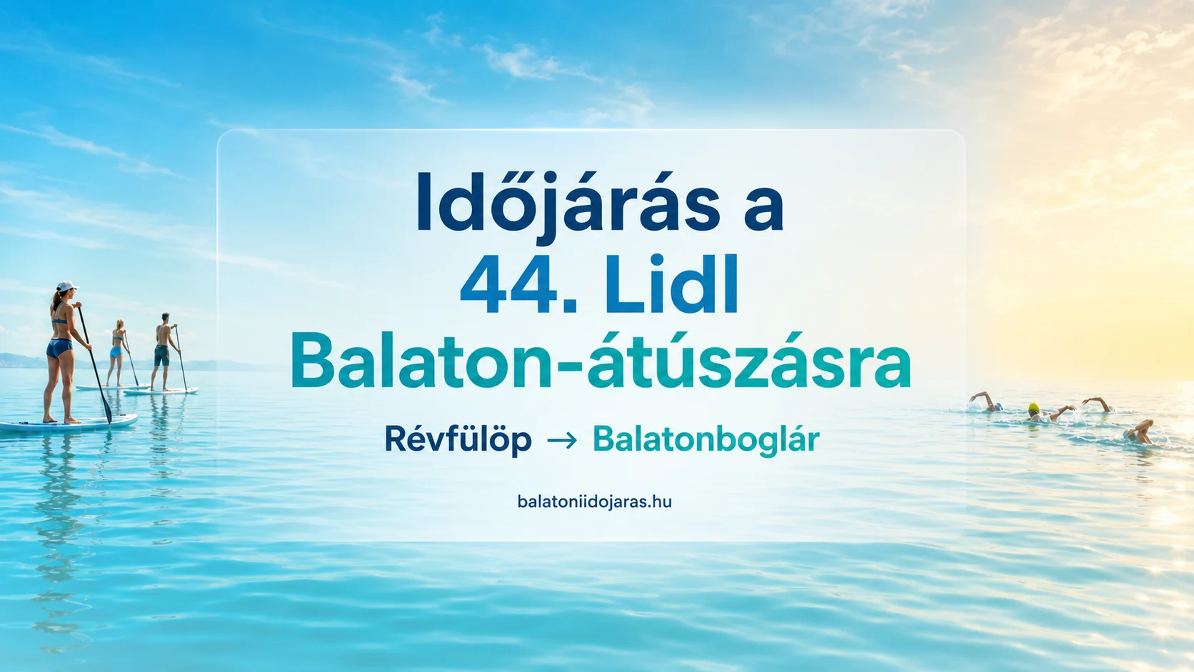 44. Lidl Balaton-átúszás időjárás